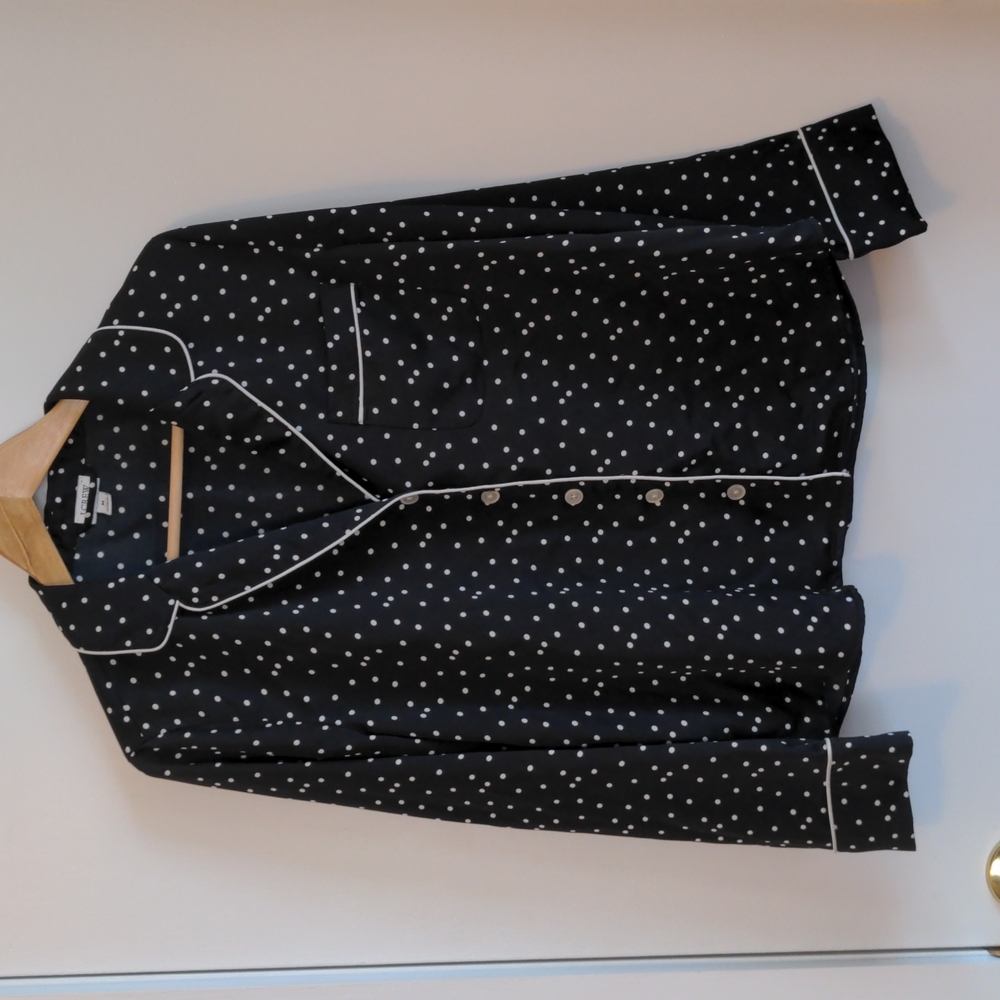 JCrew Polka Dot Top, Size Medium